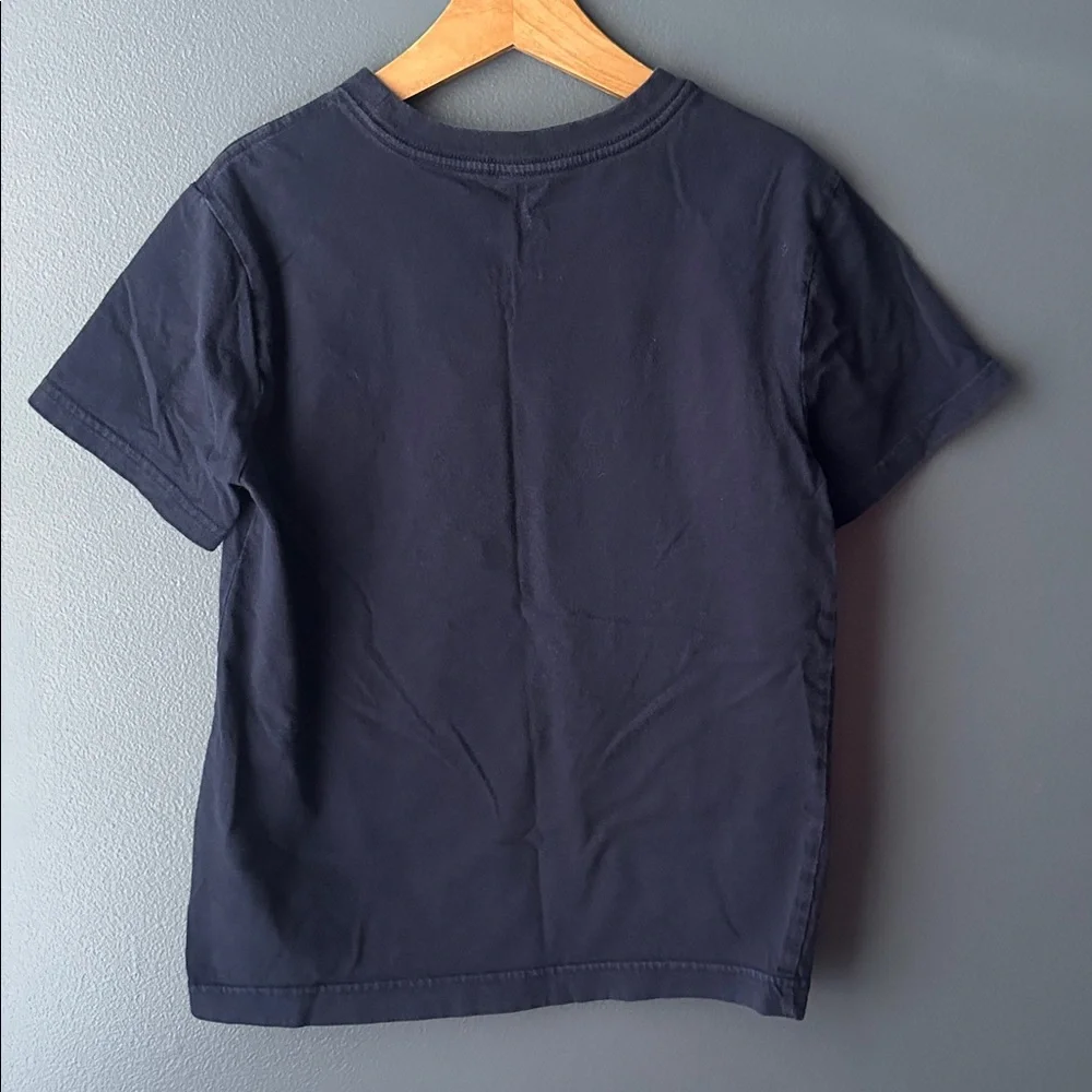 🏈 GYMBOREE gymgo boys Short Sleeve Tee shirt size large football blue euc